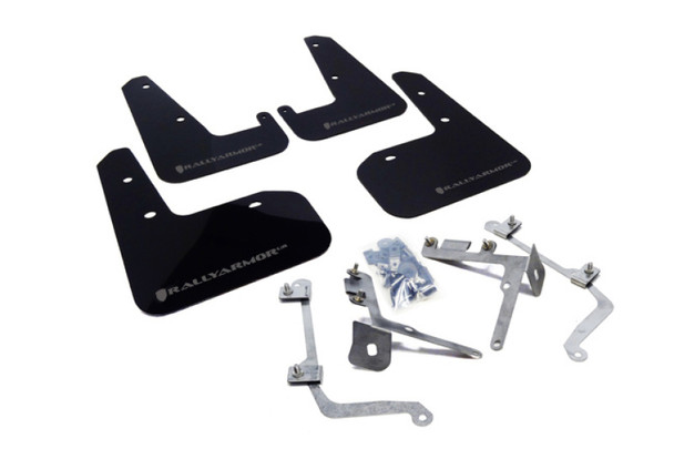 Rally Armor 11-14 Subaru WRX/STI (Sedan Only) Black UR Mud Flap w/Grey Logo MF19-UR-BLK/GRY