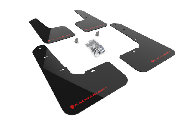 Rally Armor 22-25 Subaru Outback Wilderness Black Mud Flap Red Logo MF76-UR-BLK/RD