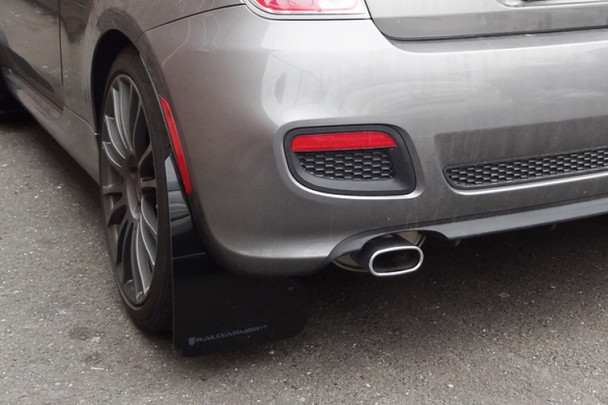 Rally Armor 12-18 Fiat 500 Red Mud Flap w/White Logo MF25-UR-RD/WH