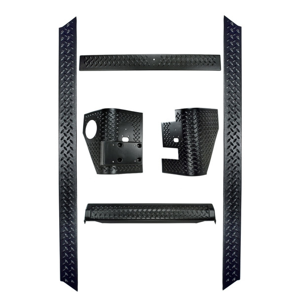 Rugged Ridge 6-Piece Body Armor Kit 97-06 Jeep Wrangler TJ 11650.51