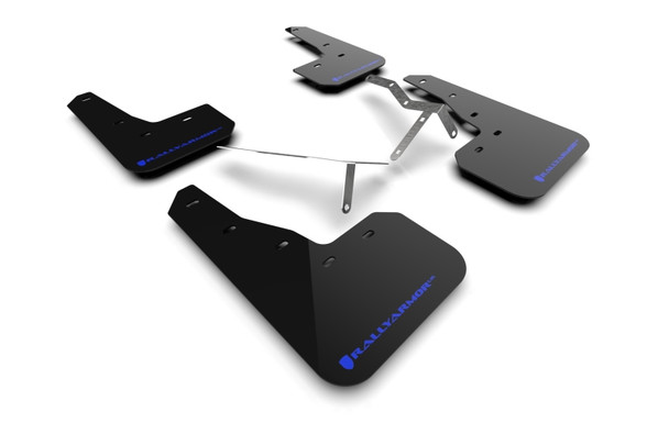 Rally Armor 22-25 Honda Civic/Civic Si/Sport Black UR Mud Flap w/Blue Logo MF90-UR-BLK/BL