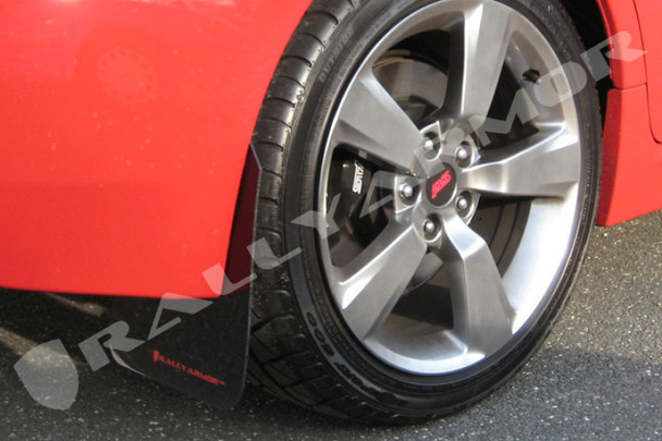 Rally Armor 08-11 Subaru STI (Hatch Only) / 11-14 WRX (Hatch Only) Black UR Mud Flap w/Red Logo MF15-UR-BLK/RD
