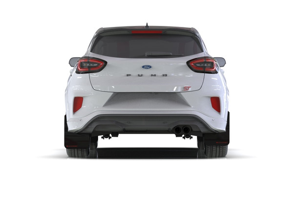 Rally Armor 20-24 Ford Puma ST Black Mud Flap w/Grey Logo MF86-UR-BLK-GRY