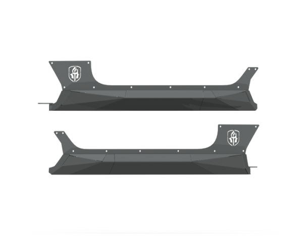 Road Armor 2018+ Jeep Wrangler JL 2-Door Stealth Rocker Guards - Tex Blk 518ARG2B