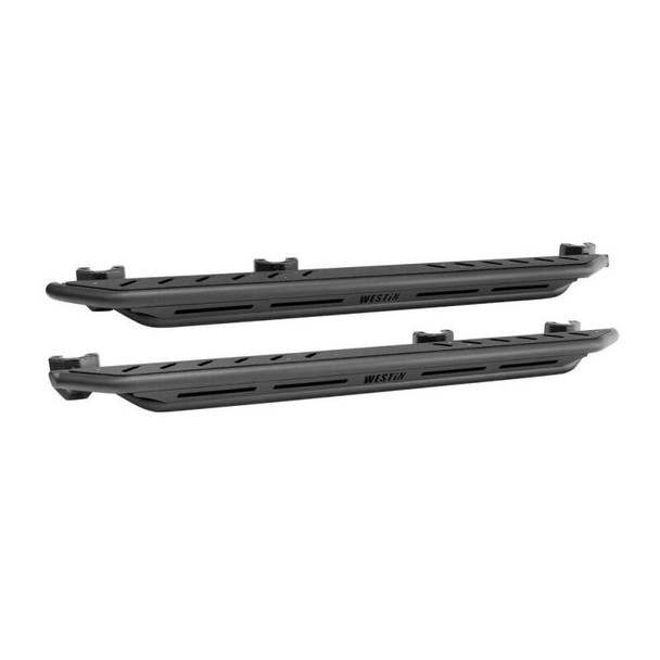 Westin/Snyper 2018+ Jeep Wrangler JL Unlimited 4DR Triple Tube Rock Rail Steps - Textured Black 42-6025