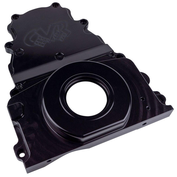 Cvr Performance Gm Ls Billet Timing Cover 2-Piece Black Tc2327Bk