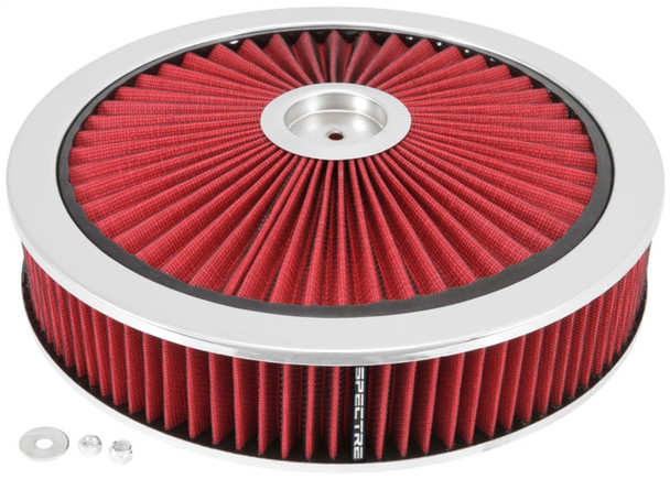 Spectre ExtraFlow HPR Air Cleaner Assembly 14in. x 3in. - Red 47623