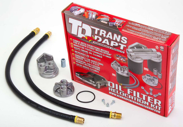 Trans-Dapt Import Single Filter Relocation Kit 1158