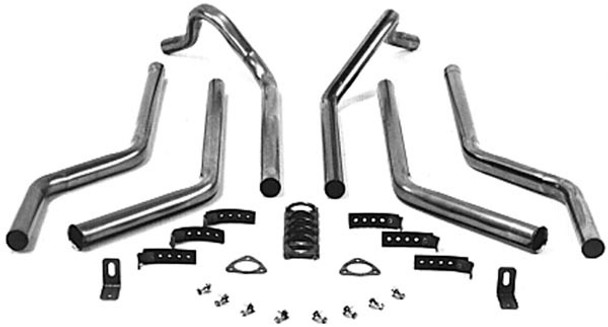 Flowtech Dual Exhaust Header Back Kit - Super Street 51525Flt