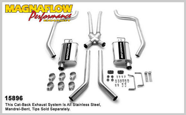 Magnaflow Perf Exhaust 67-69 Gm F Body 2.5In Dual Exhaust System 15896