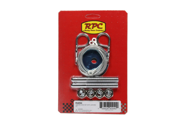 Racing Power Co-Packaged Hair Pin Hood Set With Lanyard  Kit R4094