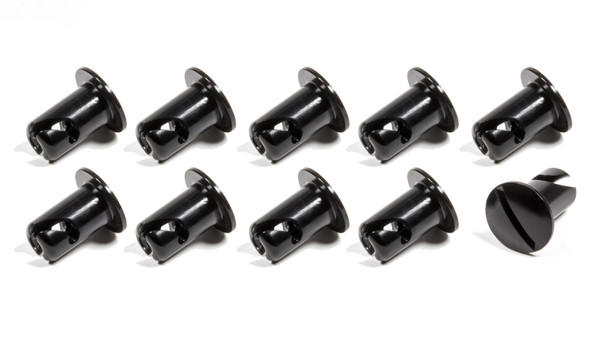 Triple X Race Components Oval Head Button Alum Black .500 Long 10 Pack Ch-4401-10Blk