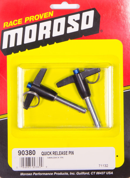 Moroso Quick Release Pins (2) 1/4 X 1In 90380