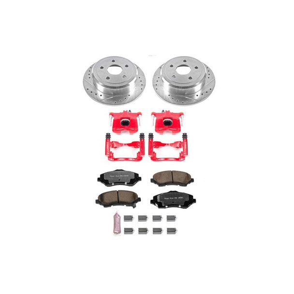 Power Stop 07-17 Jeep Wrangler Rear Z36 Truck & Tow Brake Kit w/Calipers KC3090-36