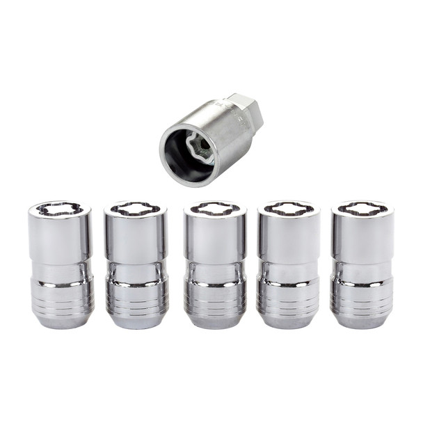 Mcgard Wheel Locks 5Pcs. 18- Jeep Jl 14Mm X1.5 Chrome 24515