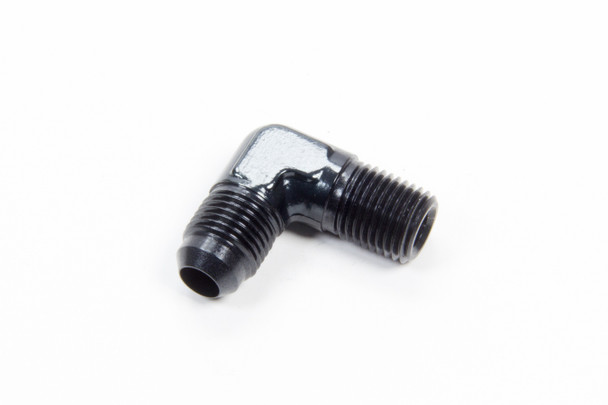 Aeroquip 90 Deg Alum #6 Flare 1/4 In Black Fcm5034