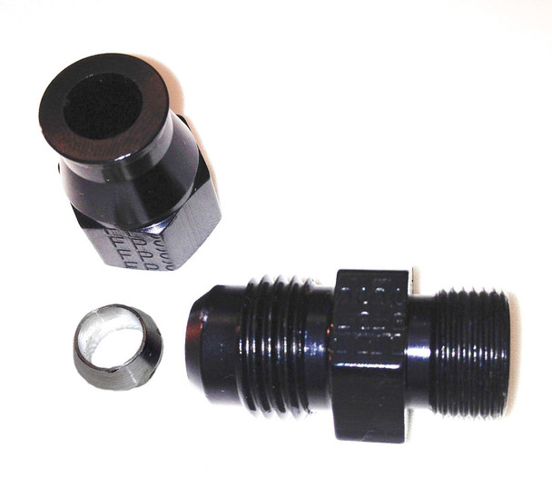 Fragola 6An Male To 5/16In Tube Adapter Fitting  Black 892005-Bl