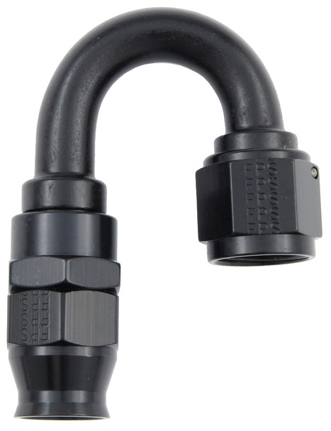 Fragola Hose Fitting #6 180 Deg Ptfe Black 681806-Bl