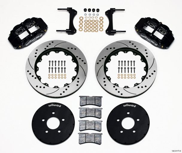 Wilwood Narrow Superlite 6R Front Hat Kit 14.00in Drilled 1994-2004 Mustang 140-9117-D