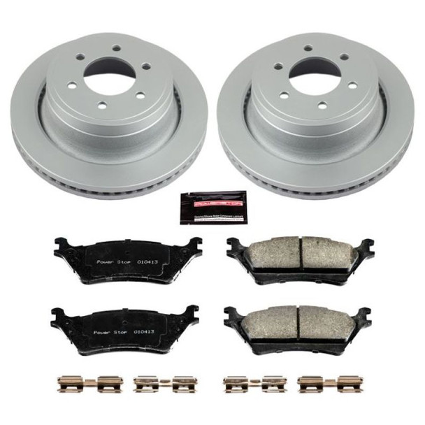 Power Stop 12-18 Ford F-150 Rear Z17 Evolution Geomet Coated Brake Kit CRK6271