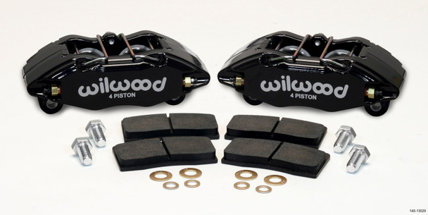 Wilwood DPHA Front Caliper & Pad Kit Black Honda / Acura w/ 262mm OE Rotor 140-13029