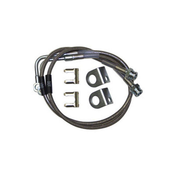 Synergy 07-18 Jeep Wrangler JK/JKU Extended Front/Rear DOT Approved Brake Line Kit 8066