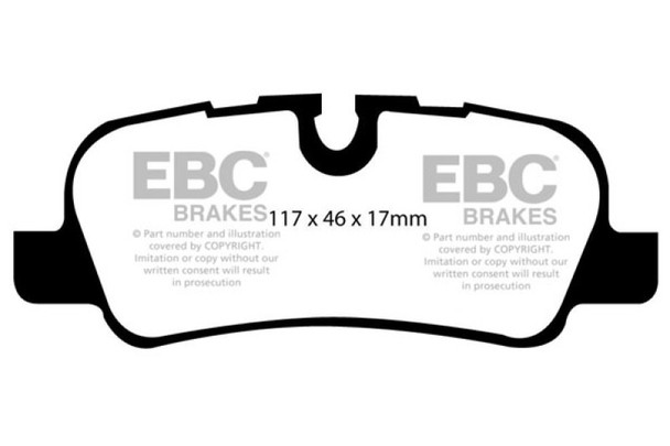 EBC 05-10 Land Rover LR3 4.4 Extra Duty Rear Brake Pads ED91542