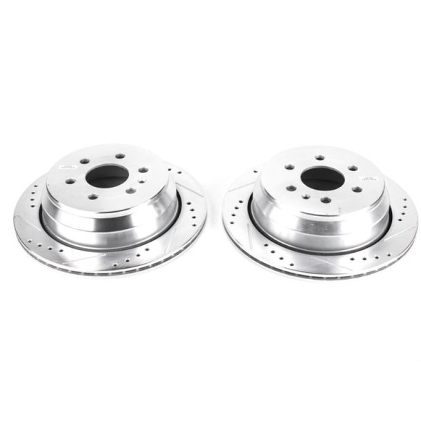 Power Stop 15-19 Chevrolet Colorado Rear Evolution Drilled & Slotted Rotors - Pair AR82189XPR