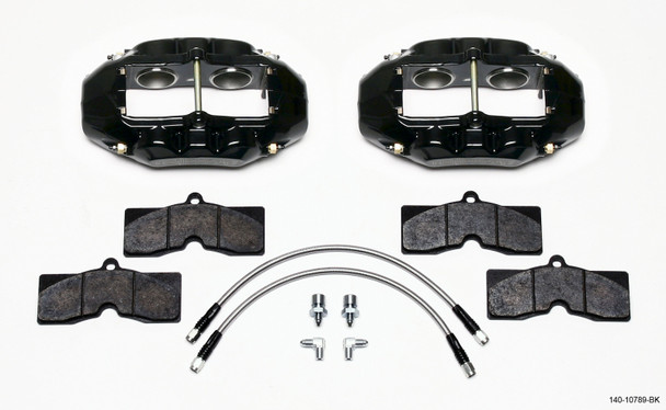 Wilwood D8-4 Front Caliper Kit Black Corvette C2 / C3 65-82 140-10789-BK