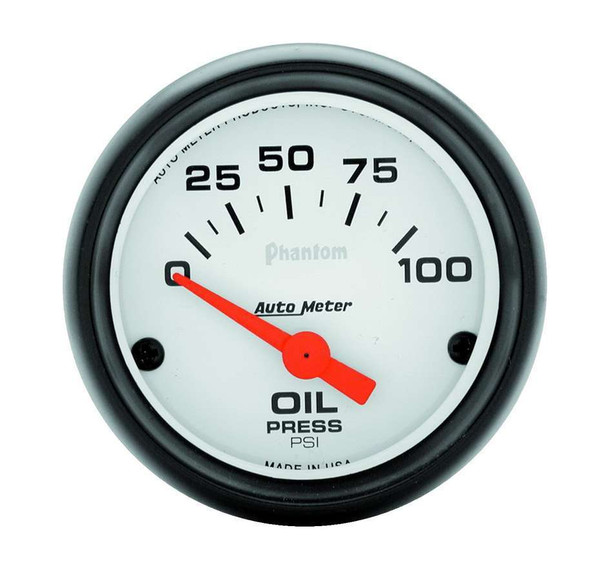 Autometer Phantom 2 1/16In Oil Pressure 0-100 Psi Elec. 5727