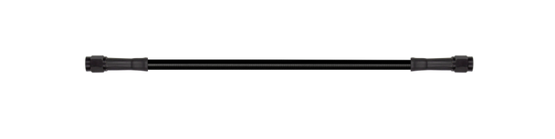 Goodridge 24in Universal Brake Line Assembly w/Black Zinc Fittings & Black Hose 30324TB-BK