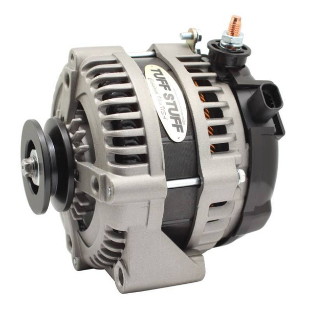 Tuff-Stuff 225 Max Amp Alternator 1-Groove 1-Wire  Cast 8320Fc1G1W