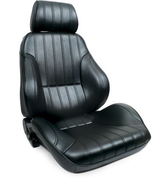 Scat Enterprises Rally Recliner Seat - Rh - Black Vinyl 80-1000-51R