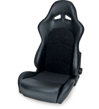 Scat Enterprises Sportsman Pro Racing Seat - Blk Velour/Vinyl 80-1615-71