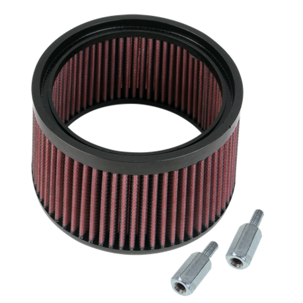 S&S Cycle 1in Taller Pleated Stealth Air Filter Kit 170-0127