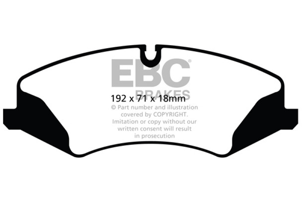 EBC 14+ Land Rover LR4 3.0 Supercharged Extra Duty Front Brake Pads ED92123