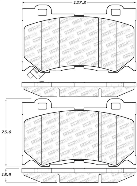 StopTech Street Select Brake Pads - Front 305.1346