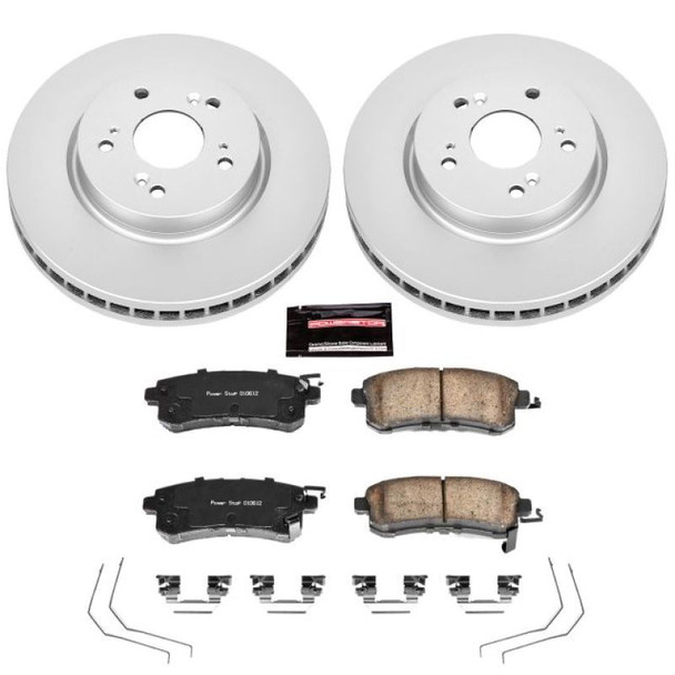 Power Stop 12-15 Honda Crosstour Front Z17 Evolution Geomet Coated Brake Kit CRK5432
