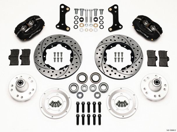 Wilwood Forged Dynalite Front Kit 11.00in Drilled 67-69 Camaro 64-72 Nova Chevelle 140-10996-D