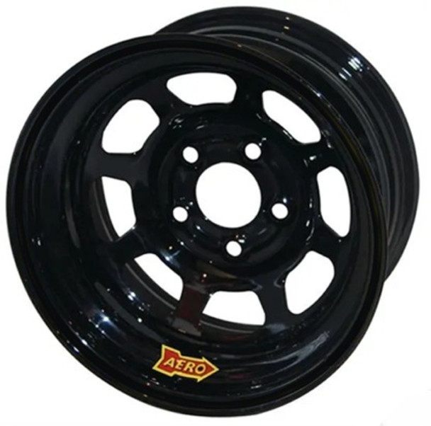 Aero Race Wheels 15X10 4In. 5.00 Black  51-105040Rf