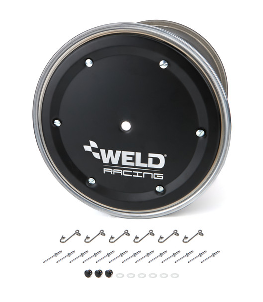Weld Racing 15X14 Wide  5 Xl 5In Bs W/Black Cover No-Loc 559-5405Bc-6