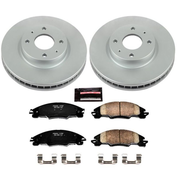 Power Stop 08-11 Ford Focus Front Z17 Evolution Geomet Coated Brake Kit CRK4726