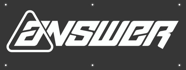 Answer Banner 36 inch X 96 inch - Bk/Wht