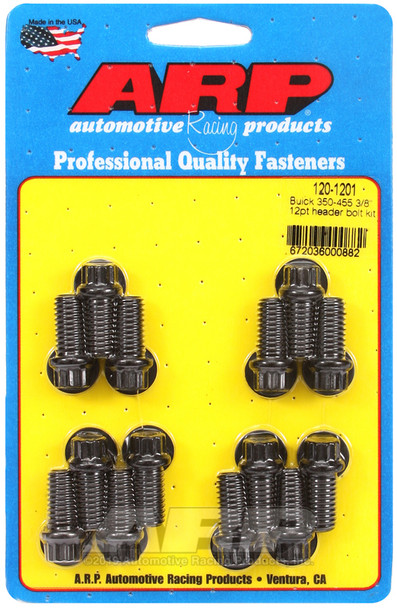 ARP Buick 350-455 3/8in 12pt Header Bolt Kit