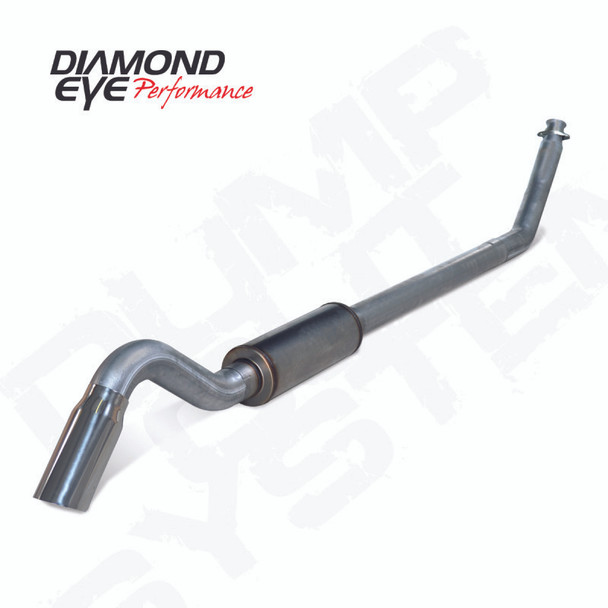 Diamond Eye 4in SS TURBO BACK SGL DUMP OUT 98.5-02 DODGE INCLUDING TIP
