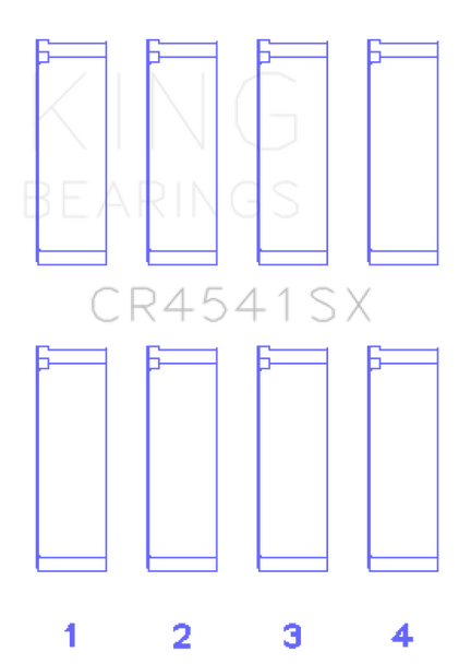 King Engine Bearings Bearings Honda F23A/F23Z/K20A3 Connecting Rod Bearing Set