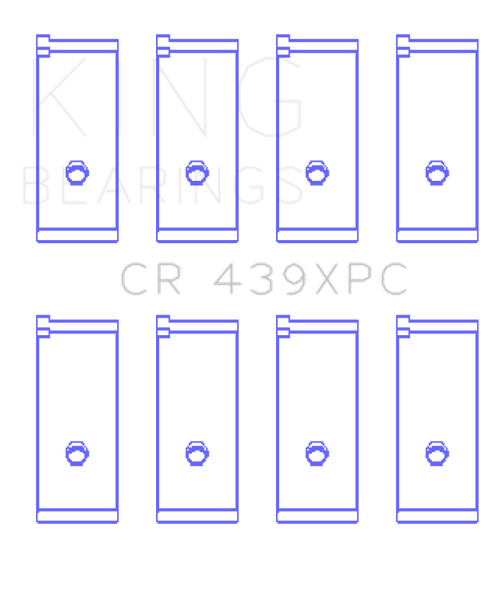 King Engine Bearings Honda B18A1/B18B1 pMaxKote Performance Rod Bearing Set - Size STDX
