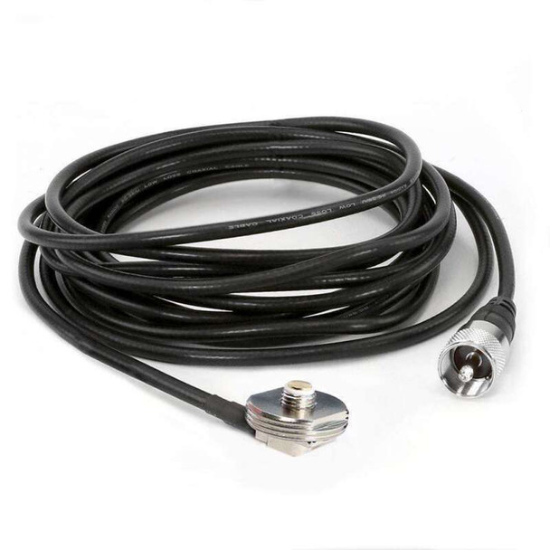 Rugged Radios 15 Ft Antenna Coax Cable with 3/8 NMO Mount