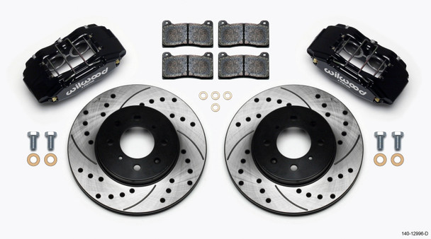 Wilwood DPHA Front Caliper & Rotor Kit Drilled Honda / Acura w/ 262mm OE Rotor 140-12996-D