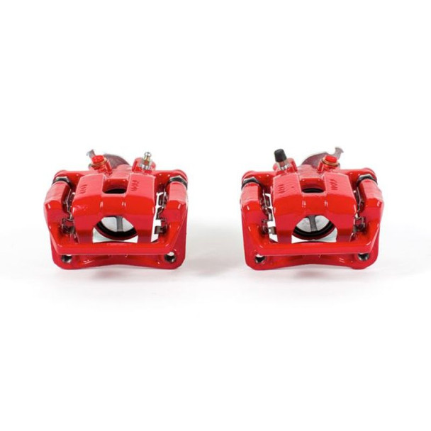 Power Stop 09-14 Acura TSX Rear Red Calipers w/Brackets - Pair S3358